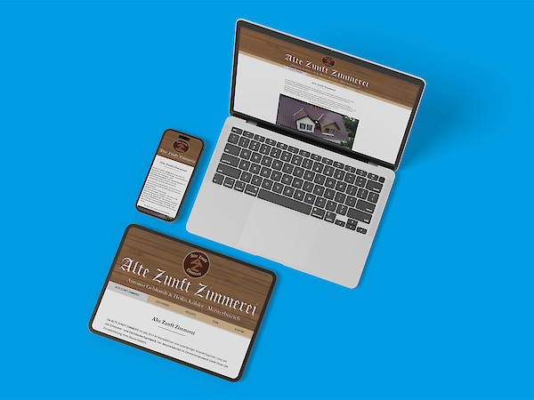 Webseite Alte Zunft Zimmerei UG