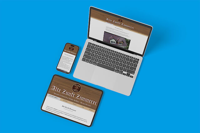 Webseite Alte Zunft Zimmerei UG
